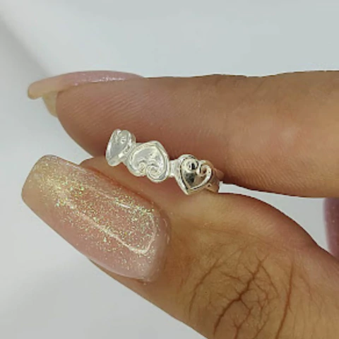 Anillo Falange 3 Corazones