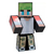 Boneco Streamers Tommy 25cm - Minecraft