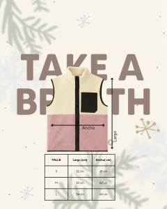 Chaleco patch blanco y rosa vintage - TAKE A BREATH | Buzos, chalecos y ropa outdoor aesthetic en Argentina