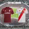 3x1 CAMISETA TITULAR RIVER + BORDO + OJOTAS ADIDAS ADILETTE de regalo