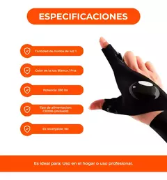 Guantes Con Luz Led - tienda online