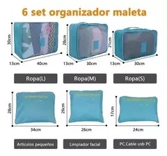 Organizador De Valija Set X 6 Unidades - Tienda Capricho