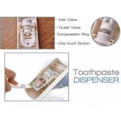 Imagen de Dispenser de Pasta Dental mas Porta Cepillos