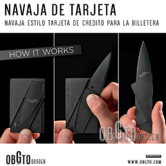 Tarjeta Navaja de Seguridad | Defensa Personal | OFERTA 3x1 en internet