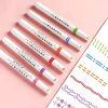 Marcadores Curvos de 6 Formas | Colores Pastel