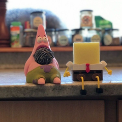 Set Bob Esponja Y Patricio | Porta Esponjas