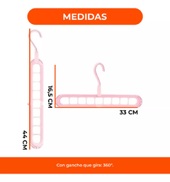 Imagen de OFERTA 3x1 | Percha Giratoria Múltiple 9 Espacios