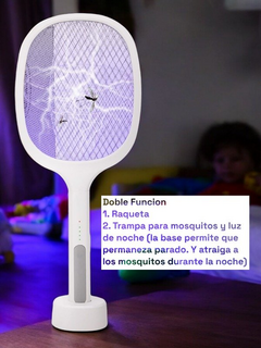 Raqueta Mata Mosquitos Multifuncional - comprar online