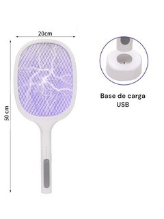Imagen de Raqueta Mata Mosquitos Multifuncional