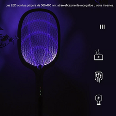 Raqueta Mata Mosquitos Multifuncional - Tienda Capricho