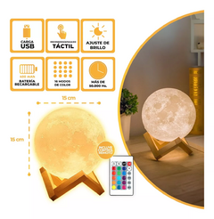 Velador Luna RGB Táctil en internet