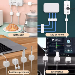 Organizador De Cables Adhesivo | X3 Unidades - comprar online