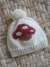 Touca de tricô infantil Merino Pompom - Cogumelo