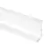 Perfil Hafele tirador superior de aluminio tipo J blanco para cajón