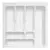 Cubiertero Hafele para cajón de 550 mm. texturado blanco