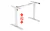 Mesa Escritorio Eléctrico Elevable Hafele 70 Kg Blanco - comprar online
