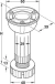 Pata plástica regulable Hafele de 100 mm. de alto para mueble - comprar online