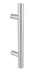 Barral Paul Simple de Acero inoxidable 600 mm para puerta de vidrio y madera - comprar online