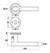 Juego de manijas Hafele HL02 en acero inoxidable mate - comprar online