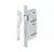 Cerradura Hafele de acero inox. para puerta de baño