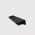 Manija aluminio negro recta en L de 74 mm. de largo total para mueble en internet