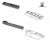 Set de accesorios pivotantes Hafele con espiga cuadrada - comprar online