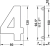 Numero "4". Material Acero inoxidable. - comprar online