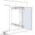Sistema corredizo Accuride 1234 de 500 mm. para puertas giratorias que embuten dentro del mueble - tienda online