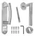 Juego de manijón y media manija de acero inox. para puerta exterior - comprar online