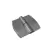 Bisagra derecha de acero inox. con caida para puertas de baño