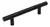Manija barral negra de 96 mm. para mueble