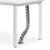 Columna pasacable gris para escritorio