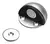 Retén magnético media luna de acero inoxidable para puerta - comprar online
