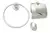 Kit De Toallero, Percha Y Portarrollo Acero Inox. Para Baño - comprar online