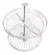 Canasto giratorio blanco de 70 cm. para rincón de cocina