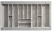 Cubiertero plástico gris para cajones de 760 mm. de ancho