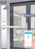 Cerradura Digital angosta Ihub SHM-P32 puertas de aluminio o PVC - comprar online
