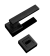 Juego de manijas negras para puerta Torino roseta cuadrada - comprar online