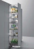 Columna extraíble Unihopper con piso antideslizante 6 canastos de 400 mm. de ancho - comprar online