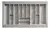 Cubiertero plástico gris para cajones de 700 mm. de ancho