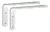 Planchuela SÚPER reforzada blanca de 24 cm. para colgar estantes - comprar online