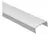 Tapacanto de aluminio anodizado tipo U - comprar online