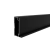 Perfil de aluminio negro SIerra 20x45 mm. para puerta de mueble