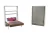 Sistema para cama plegable vertical de dos plazas - Herrajes San Martin
