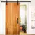 Sistema deslizante Granero liviano negro de 2.00 mts. de largo para puertas corredizas de madera - comprar online
