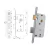 Cerradura para puerta placa interior Kallay Modelo 503 frente redondo acero inox en internet