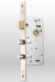 Cerradura Kallay para puerta Modelo 4000 frente de acero inox.
