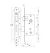 Cerradura Kallay 506 para puertas de baño frente redondo acero inox. - comprar online