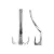 Percha triple para pared satinada - comprar online