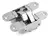 Bisagra Invisible Oculta Izquierda 110x30 Mm. 65 Kg